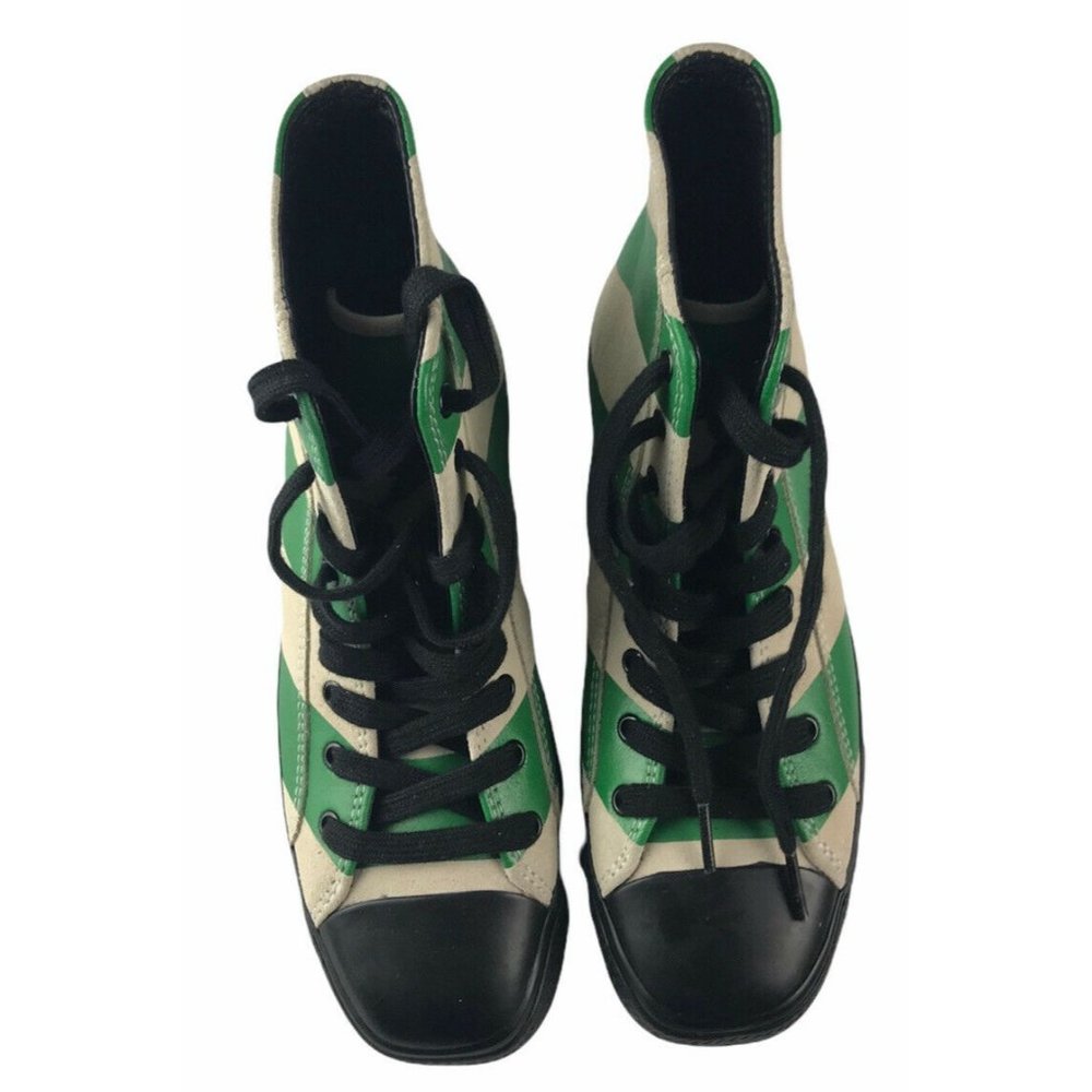 CALVIN KLEIN Carizma High Top Striped Suede Sneake - Picture 2 of 12